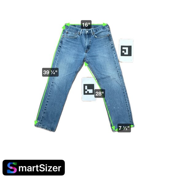 Levis Mens 505 Classic Stone Wash Jeans 34x30 - Picture 10 of 11